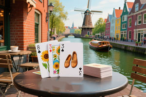 Cartes à jouer <span class=keywords><strong>de</strong></span> style néerlandais Vie quotidienne relaxante et savoureuse pour les jeux <span class=keywords><strong>de</strong></span> cartes Imprimées avec logo en papier <span class=keywords><strong>Carte</strong></span> personnalisée - Product Image 2