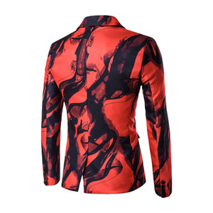 Hot Sell Breathable <strong>Men's</strong> Ink-Wash Print Single-Breasted Slim Fit Blazer Blazer Casual Lightweight Blazer Jacket <strong>for</strong> <strong>Men</strong> - Product Image 2