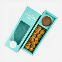 Boîtes en papier pliables écologiques de qualité alimentaire, logo personnalisé imprimé pour les biscuits/le chocolat/la pâtisserie/les macarons