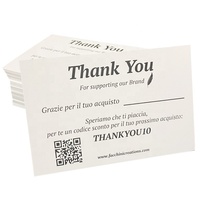 Carte de remerciement en papier blanc, imprimé couleur personnalisée 315 gsm épaisseur, carte de vœux