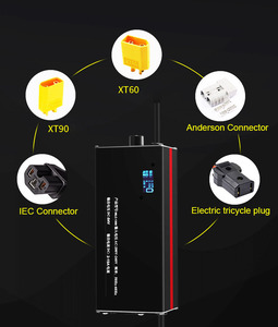 リチウムイオン電池充電器 ユニバーサル 48V <span class=keywords><strong>60V</strong></span> 72V 鉛蓄電池 LiFePO4 バッテリーパック充電器 AC/DC 200-240V 耐火性 電動自転車充電器 - Product Image 2