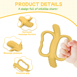 2025 New bé Teether, chuối hình Silicone mọc răng đồ chơi với xử lý, cảm giác và giáo dục mọc răng đồ chơi cho trẻ em - Product Image 6