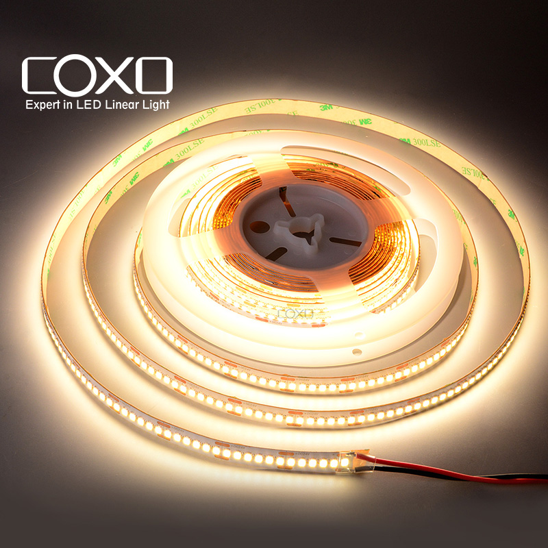 COXO 2835 led strip light ip65 dc12v ce rohs smd 2835 2700k 3000k 4000k 6200k 24v 2835 led strip