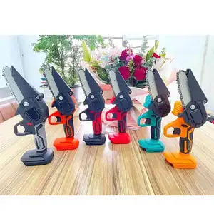 4 Inch Handheld Pruner Battery 24v Rechargeable Portable Mini Electric Chainsaw