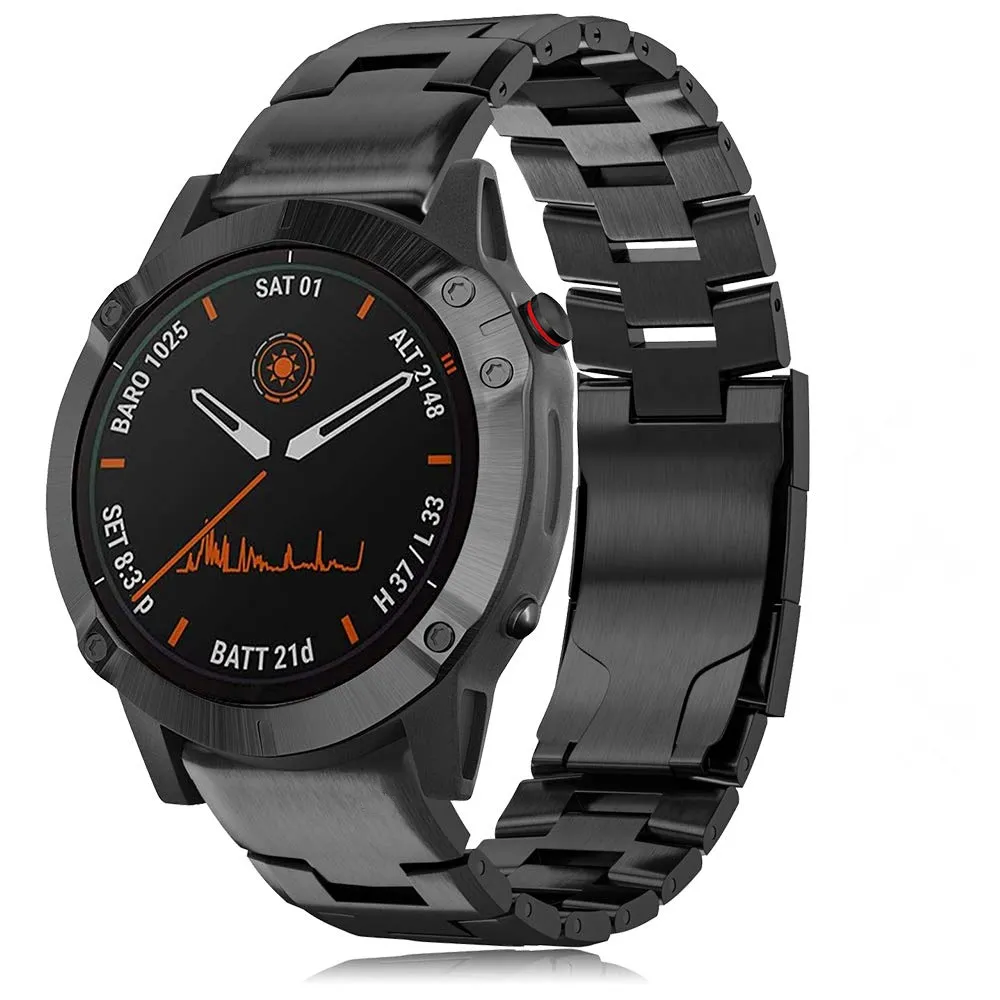 26 22MM titanium metal watch band for Garmin Fenix 6X Pro montre Easyfit bracelet de poignet pour Fenix 6 Pro montre