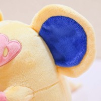 Jouet en peluche personnalisé, petite souris de couleur crème, peluche douce, animal mignon, poupée pour cadeau, design personnalisé pris en charge, porte-clés en peluche personnalisé