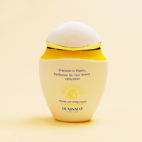 Bouteilles plates de crème solaire en gros, logo personnalisé imprimé, nouvelle bouteille de crème solaire unique pour conteneur cosmétique