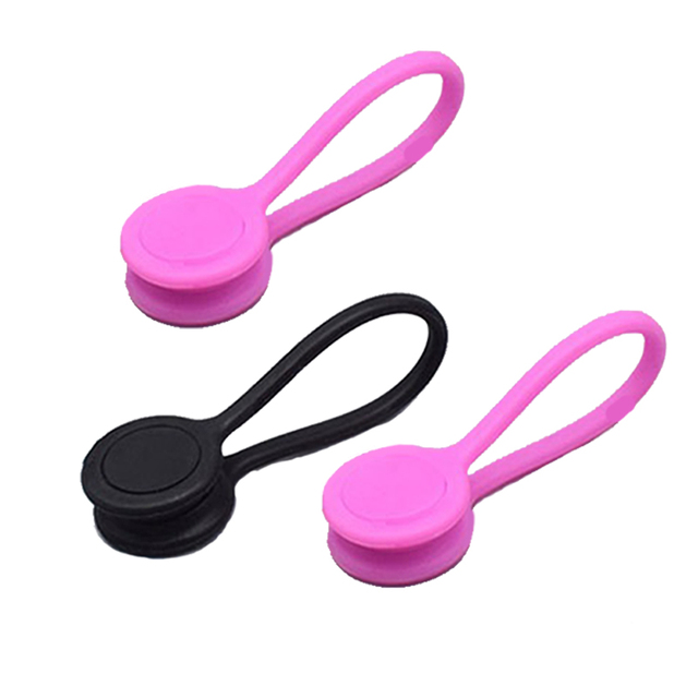 Full Cover Silicone Organizers with Super Strong Magnets Reusable Silicone Magnetic Cable Ties