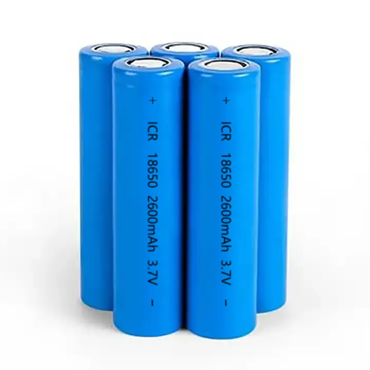 Batería de litio 18650 Más popular 3,7 V NCM 2600mAh recargable 500 ~ 800 veces Voltaje limitado 4,25 V 0.5c 18650