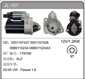 ขายส่งมอเตอร์สตาร์ทเครื่องยนต์คุณภาพสูงใหม่ 06B911023AX สำหรับ <span class=keywords><strong>Audi</strong></span> <span class=keywords><strong>A4</strong></span> B6/<span class=keywords><strong>B7</strong></span> VW สำหรับ B5 1.8T/2.0T 12V ราคาโรงงาน OEM - Product Image 5