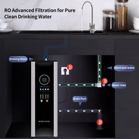 Purificateur d'eau alcaline ionisée sans réservoir 400G/600G avec affichage TDS, batterie, réservoir en plastique pour maison, hôtels, voitures, camping-cars – Équipement d'eau pure