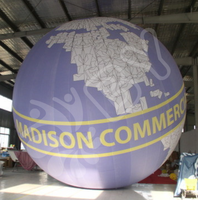 Gonflables publicitaires en PVC Logo personnalisé Ballon publicitaire volant Géant Grands ballons gonflables à l'hélium de 4M