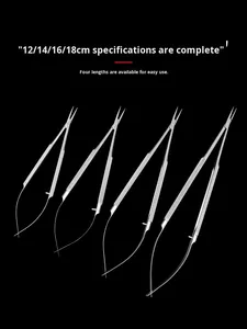 Pinça Microcirúrgica Oftálmica, Instrumento Cirúrgico, Suporte de Agulha Médica 12/14/16/18cm Reto/Curvo - Product Image 6