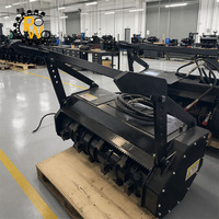 Trinciatrice Forestale Idraulica da 40 Pollici per Bobcat Skid Steer Loader, per la Rimozione di Ceppi, Vegetazione e Svuotamento del Terreno