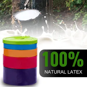 Custom Logo 100% Natuurlijke Latex Weerstand Band Roll