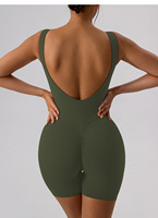 Combinaison de yoga sans coutures effet seconde peau, anti-transpiration, dos ajouré, moulante pour le sport et le fitness