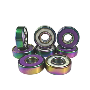 Roulement en céramique titane arc-en-ciel 608RS pour trottinette, skateboard, <span class=keywords><strong>longboard</strong></span>, haute vitesse, précision ABEC-11, logo OEM, haute qualité - Product Image 2