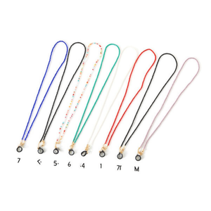 Catena a tre vie con perline da 70 cm per occhiali, portaocchiali multicolore - Product Image 2