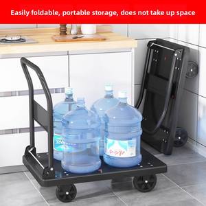 भारी शुल्क औद्योगिक पोर्टेबल फोल्डिंग हैंडकार्ट छोटे फ्लैट कार्गो हैंडलिंग ट्रेलर फोल्डेबल प्लास्टिक प्लेटफॉर्म एक्सप्रेस - Product Image 2