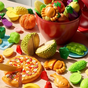 Juego de Juguetes de Cocina Divertidos para Pelar y Cortar Frutas y Verduras de Plástico Ecológico para Niños, Caja de Simulación de Picaduras, Regalo de Cumpleaños - Product Image 3