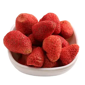 Guoyue Potongan Stroberi Kering-beku Strawberries Stroberi Powder Buah Bubuk Stroberi Kering Seluruh