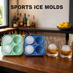 Molde de Silicona Platino para Bolas de Hielo, Libre de BPA, Grado Alimenticio, Bandeja para Esferas de Hielo Deportivas, Béisbol, Fútbol, Baloncesto, Golf, Fútbol Soccer - Product Image 1