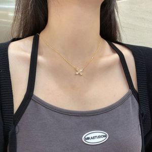 Collar Dylam Dainty de Plata de Ley 925 con Baño de Rodio y Oro de 18K, Cadena de Eslabones con Colgante de Mariposa Marquise y Circonita 5A para Mujer - Product Image 6