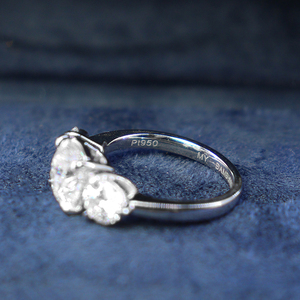 Bagues de fiançailles Madonna, bague de mariage en diamant cultivé en laboratoire pour femmes, anniversaire, or blanc 9K 14K 18K, or rose, or jaune - Product Image 5