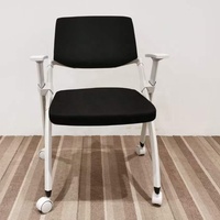 Chaise d'étude pliable contemporaine GS-G1795C pour étudiants, avec connecteurs en alliage d'aluminium, pivotante, pour salle de classe, en plastique de haute qualité