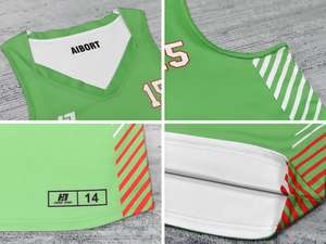 Uniforme <span class=keywords><strong>de</strong></span> Baloncesto Aibort Cómodo, Resistente al Sudor, Reversible, Estampado, Ligero, Sin Mangas, Ajuste Personalizado para Práctica Diaria - Product Image 2
