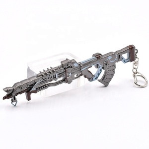 Porte-clés modèle de pistolet VK47 du jeu populaire <span class=keywords><strong>APEX</strong></span> <span class=keywords><strong>Legends</strong></span>, en alliage de zinc métallique, jouet miniature de 16 cm pour sac ou décoration de clés - Product Image 3