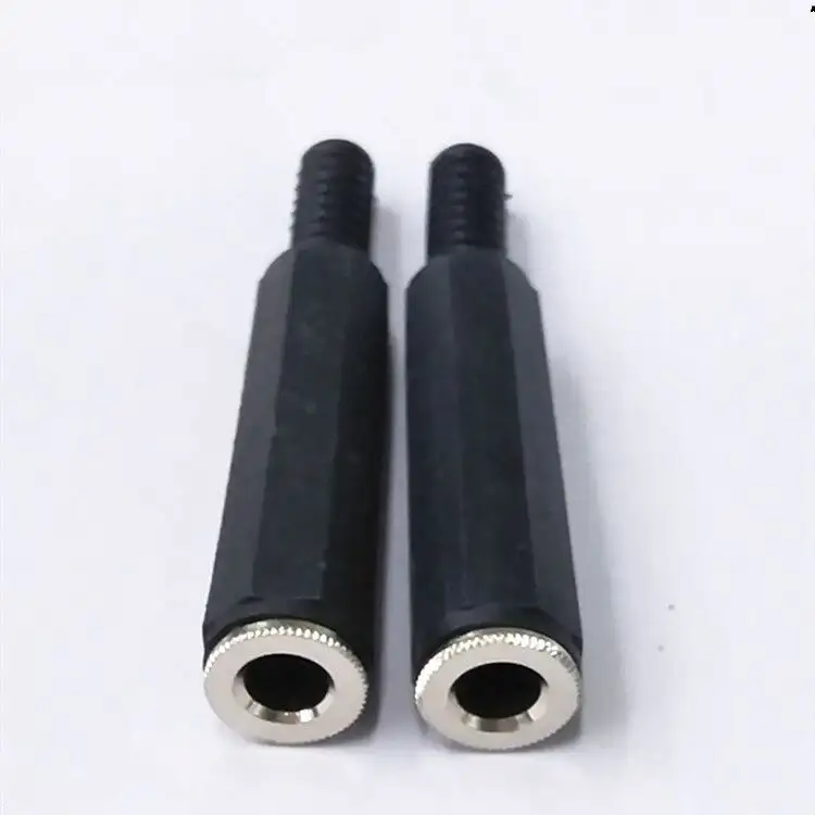 Conector de soldadura de audio y vídeo, cable hembra, micrófono, 6,35/6,5mm