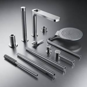 OEM Direct Manufacturer Brass Modern Freestanding <b>Shower</b> Door Hardware <b>Accessories</b> Set High Quality Easy Installation Bathroom - Product Image 1