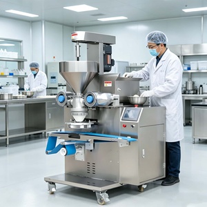 <strong>Easy</strong> to Clean Automatic Kubba Encrusting Machine for Mooncake Making Machine Product Line 1 Year Warranty - Product Image 2