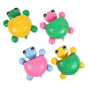 Support de brosse à dents en forme d'animal mignon pour salle de bain, sans perçage, support de rangement puissant pour dentifrice, porte-gobelet en forme de tortue, emballé - Product Image 3