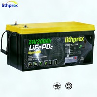 Batterie à décharge profonde haute performance 25,6V 200AH 5KW LiFePO4 de qualité A avec BMS intelligent pour VR, RS485, borne M8, 6000+ cycles, CE RoHS IP67, OEM ODM