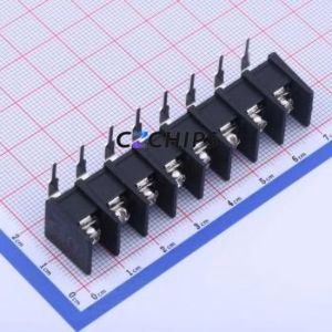 KF35R-8.25-8P Barrier Terminal Block Bent Lead Through Hole,P=8.25mm Connector Two Sides 8.25mm 1x8P Right Angle Pin - Product Image 1