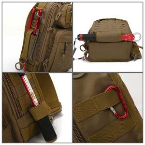 Sac de pêche tactique portable durable imperméable OEMODM, bandoulière, sac de transport pour leurres de pêche, outils de pêche, 20L - Product Image 3