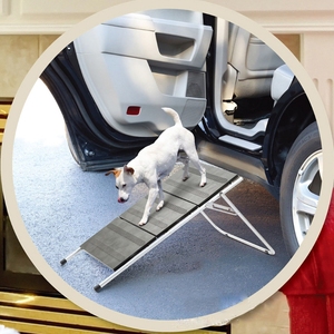 Taşınabilir 3 adım rampa merdiven merdiven evcil hayvanlar için 2-in-1 katlanabilir <span class=keywords><strong>Pet</strong></span> adımlar küçük köpekler ve kediler için mükemmel ev evcil hayvan - Product Image 4