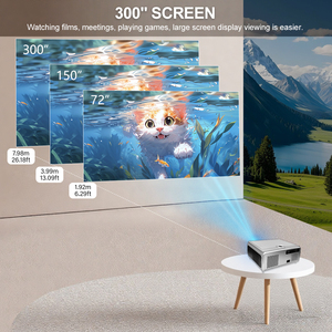 เครื่องฉายภาพ4K Beamer 1080P Full HD รองรับ3D แอลซีดีสมาร์ทโฮมเธียเตอร์แอนดรอยด์ - Product Image 3