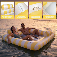 Flotteur de piscine gonflable sur mesure, flotteur de piscine pour usage domestique, flotteur de piscine en PVC avec porte-gobelet