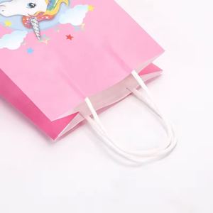 Bolsas de Regalo de Papel Kraft para Fiestas de Cumpleaños Infantiles, Venta al Por Mayor de Fábrica, para Festivales y Empaque de Dulces - Product Image 6