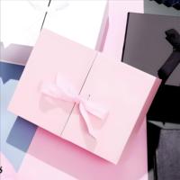 Boîte d'emballage rigide en carton pliable sans aimant pour bijoux, parfums, vêtements, en stock d'usine