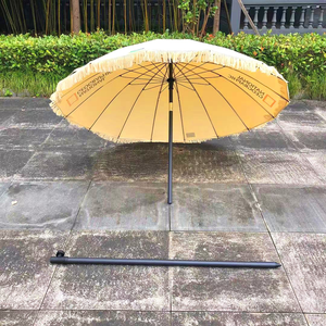 <span class=keywords><strong>Sombrilla</strong></span> <span class=keywords><strong>de</strong></span> <span class=keywords><strong>playa</strong></span> <span class=keywords><strong>de</strong></span> 2 <span class=keywords><strong>metros</strong></span> * 16 costillas con borlas Paraguas <span class=keywords><strong>de</strong></span> sol impreso personalizado vintage - Product Image 5