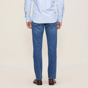 Custom Logo Men Denim <strong>Jeans</strong> Mid-Rise <strong>Blue</strong> <strong>Jeans</strong> with Private <strong>Label</strong> Service and Bulk Order Support - Product Image 3