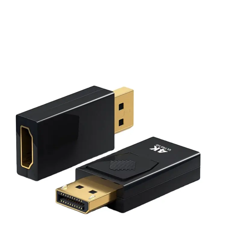 Адаптер 4K HD DisplayPort-HDMI-совместимый адаптер видео аудио штекер DP-HDMI гнездо HD TV кабель преобразователь для монитора проектора