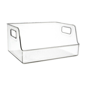 Transparent Book Storage Box Rectangle Stackable Office Organizer For Books Desktop Toys Picture Books Small Medium Large - Product Image 5