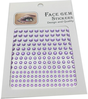 Autocollants de tatouage temporaire 3D Performance pour maquillage de fête avec strass pour les yeux et le front avec haute visibilité