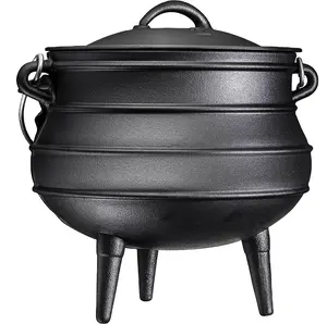 Potjie cauldrons 3 רגליים יצוק ברזל סירים למכירה