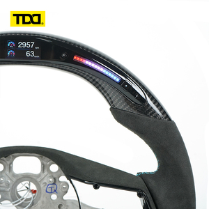 Volant en fibre de carbone LED véritable TDD compatible avec Porsche 992 Caycanne - Product Image 2